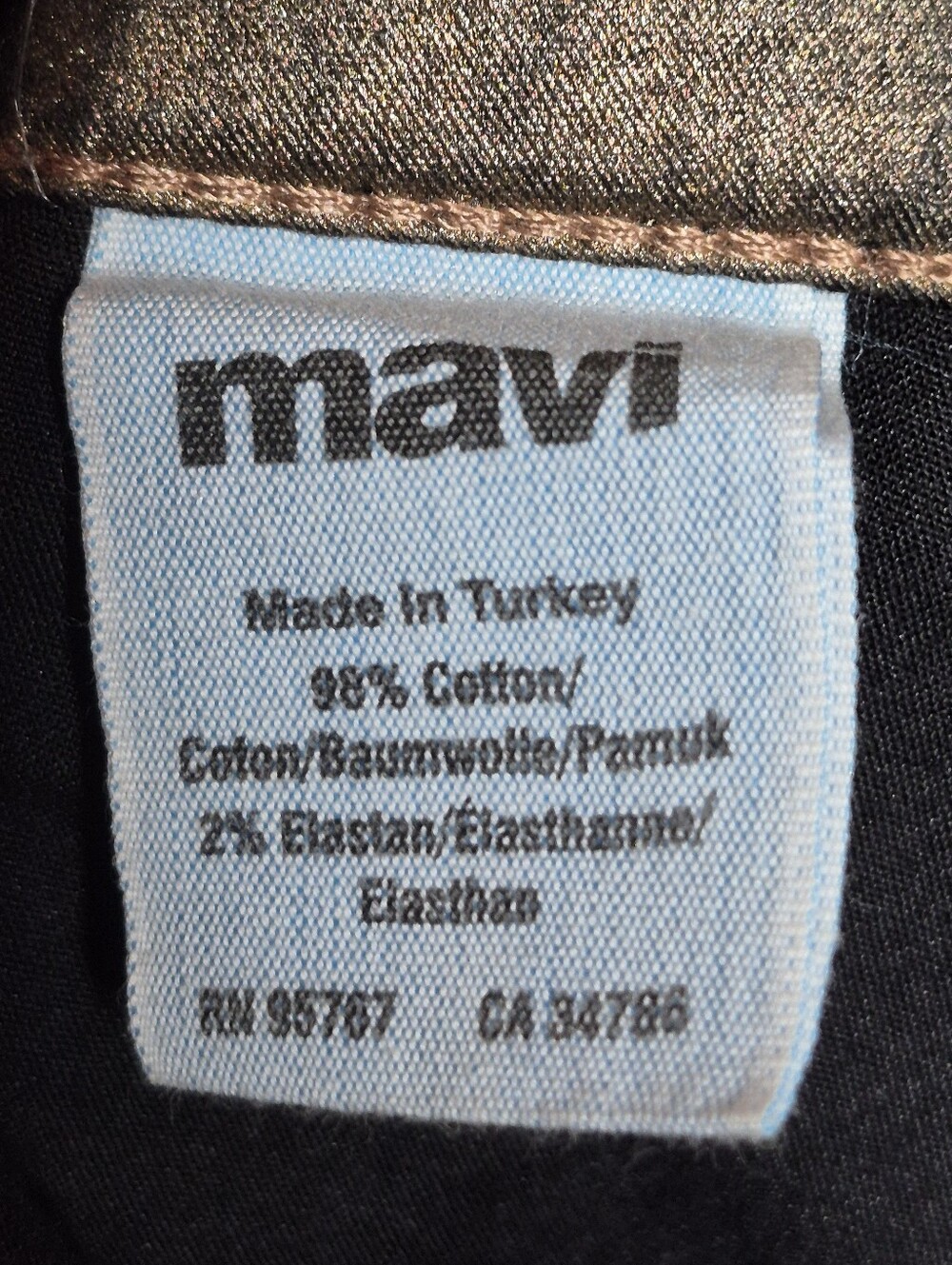 Mavi Serena Copper Coated Jeans Metallic Bronze Low Rise Super Skinny Y2K 28 - Picture 14 of 15